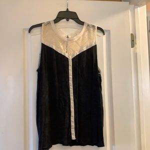 Scrapbook Pretty black and lace tank top